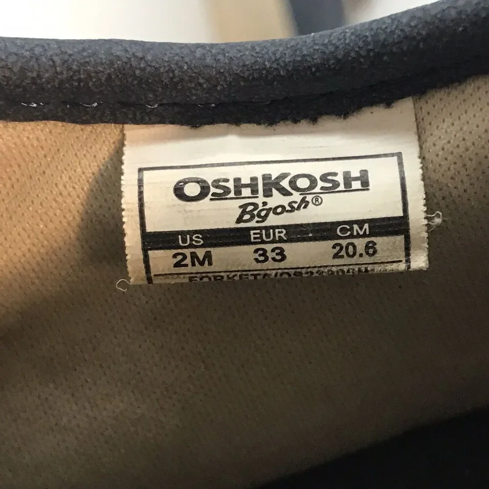 Oshkosh B'gosh Forketa Sneakers Toddler Little Kids 2M Navy Slip On Bungee Shoes